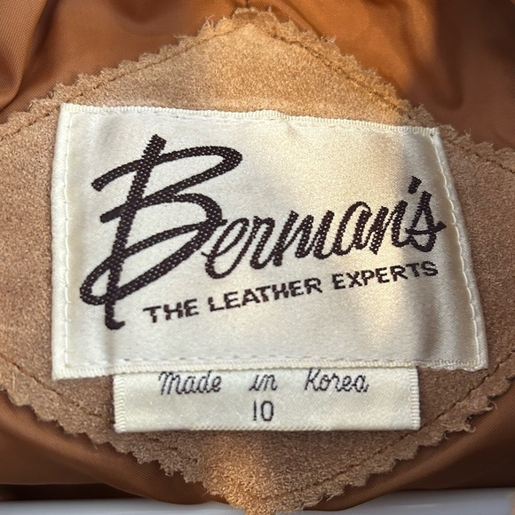 Vintage Berman’s Fringe Suede Leather Jacket - Picture 3 of 7